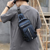Men's Davy Crossbody Bag - Anti-Theft Design with USB Charging Port | Stylish & Functional Travel Accessory