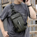 Men's Davy Crossbody Bag - Anti-Theft Design with USB Charging Port | Stylish & Functional Travel Accessory