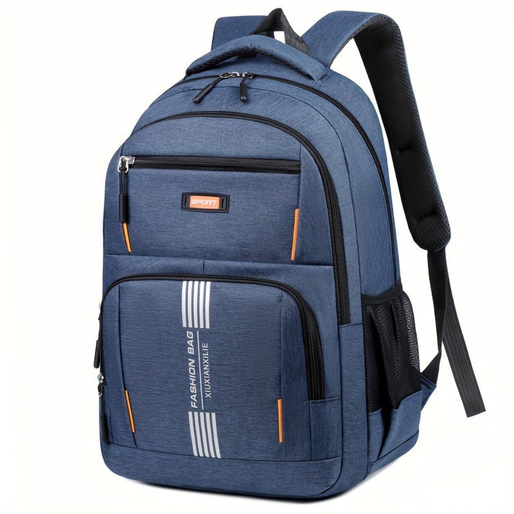Davy Men's Fashion Backpack - Stylish Vertical Stripe Design, Durable & Versatile for Everyday Use