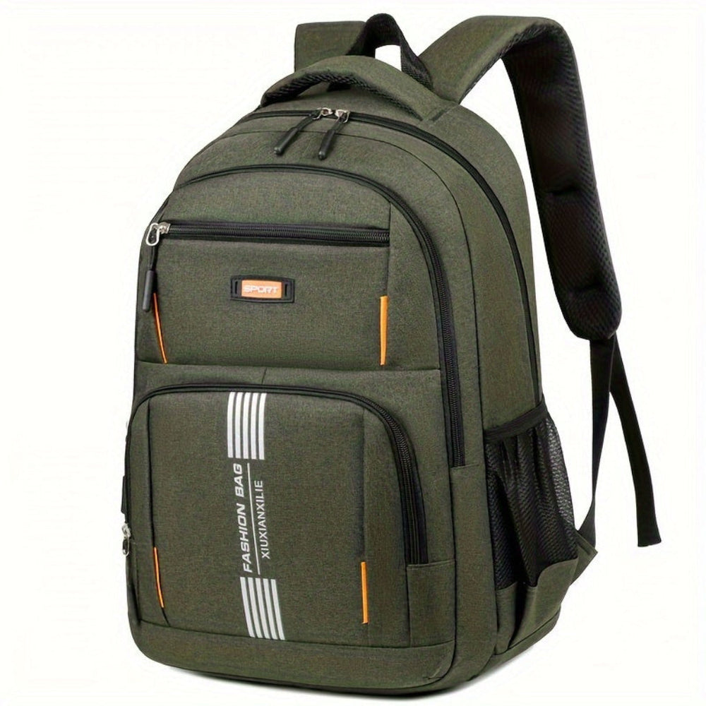 Davy Men's Fashion Backpack - Stylish Vertical Stripe Design, Durable & Versatile for Everyday Use
