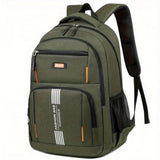 Davy Men's Fashion Backpack - Stylish Vertical Stripe Design, Durable & Versatile for Everyday Use