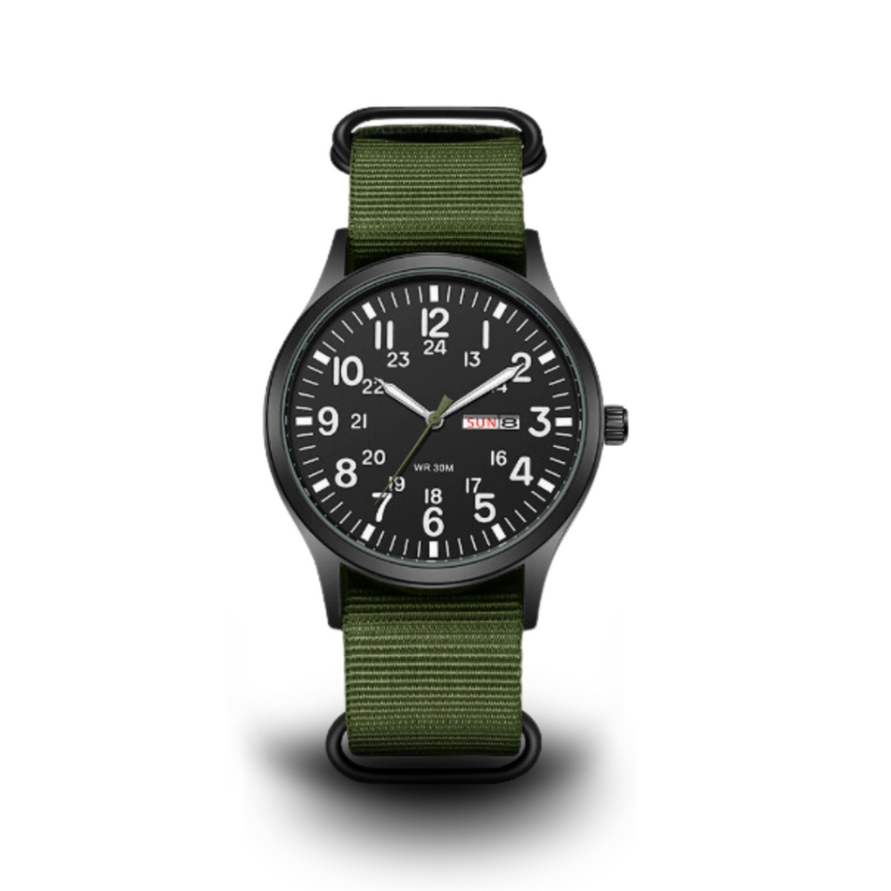 Davy Men's Luminous Field Watch - Durable Outdoor Timepiece with Glow-in-the-Dark Dial