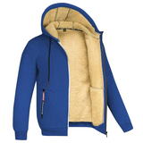 Davy Men's Sherpa-Lined Full Zip Fleece Hoodie - Cozy Warmth & Style for Every Season