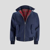 Davy Men's Harrington Jacket with Tartan Lining - Stylish & Classic Outerwear