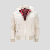 Davy Men's Harrington Jacket with Tartan Lining - Stylish & Classic Outerwear