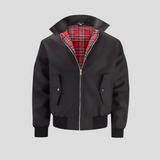 Davy Men's Harrington Jacket with Tartan Lining - Stylish & Classic Outerwear