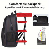 Davy Men's Laptop Backpack with Striped Front Pocket | Stylish & Functional Travel Bag