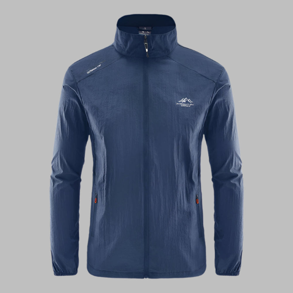 Men's Lightweight Breathable Outdoor Jacket - Waterproof, Packable, Perfect for Hiking & Camping