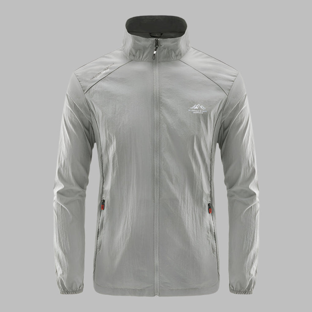 Men's Lightweight Breathable Outdoor Jacket - Waterproof, Packable, Perfect for Hiking & Camping