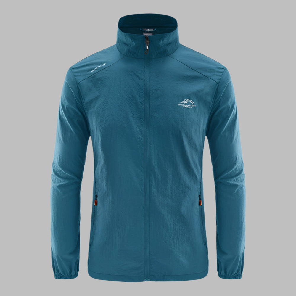 Men's Lightweight Breathable Outdoor Jacket - Waterproof, Packable, Perfect for Hiking & Camping
