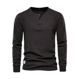 Enhanced Product Title: Davy Men's Long Sleeve Henley Shirt - Stylish Button Neck Design, Comfortable Fit, Perfect for Casual Wear

This optimized title includes relevant keywords while maintaining clarity and appeal for potential buyers.