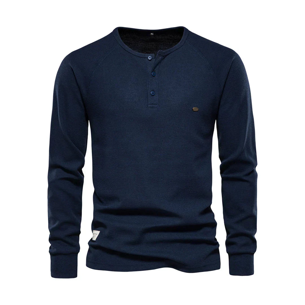Enhanced Product Title: Davy Men's Long Sleeve Henley Shirt - Stylish Button Neck Design, Comfortable Fit, Perfect for Casual Wear

This optimized title includes relevant keywords while maintaining clarity and appeal for potential buyers.