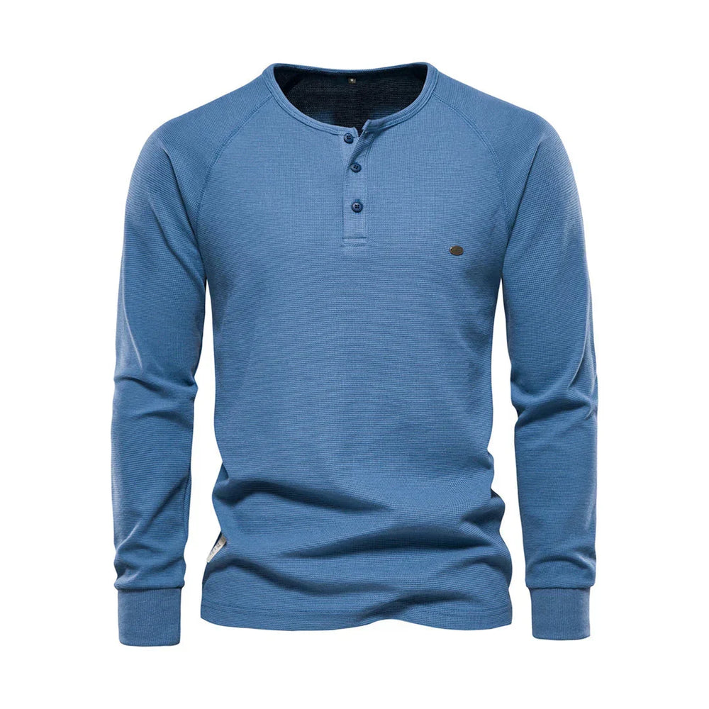 Enhanced Product Title: Davy Men's Long Sleeve Henley Shirt - Stylish Button Neck Design, Comfortable Fit, Perfect for Casual Wear

This optimized title includes relevant keywords while maintaining clarity and appeal for potential buyers.