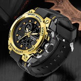 Enhanced Product Title: Davy Men's Military Watch - Durable Analog-Digital Display with Tactical Features, Waterproof Design, and Backlight Functionality