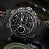Enhanced Product Title: Davy Men's Military Watch - Durable Analog-Digital Display with Tactical Features, Waterproof Design, and Backlight Functionality