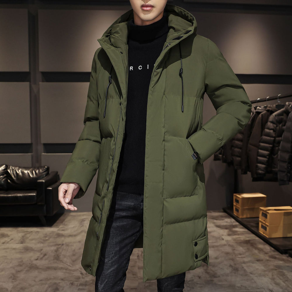 Men's Insulated Hooded Parka - Warm Winter Jacket for Extreme Cold Weather