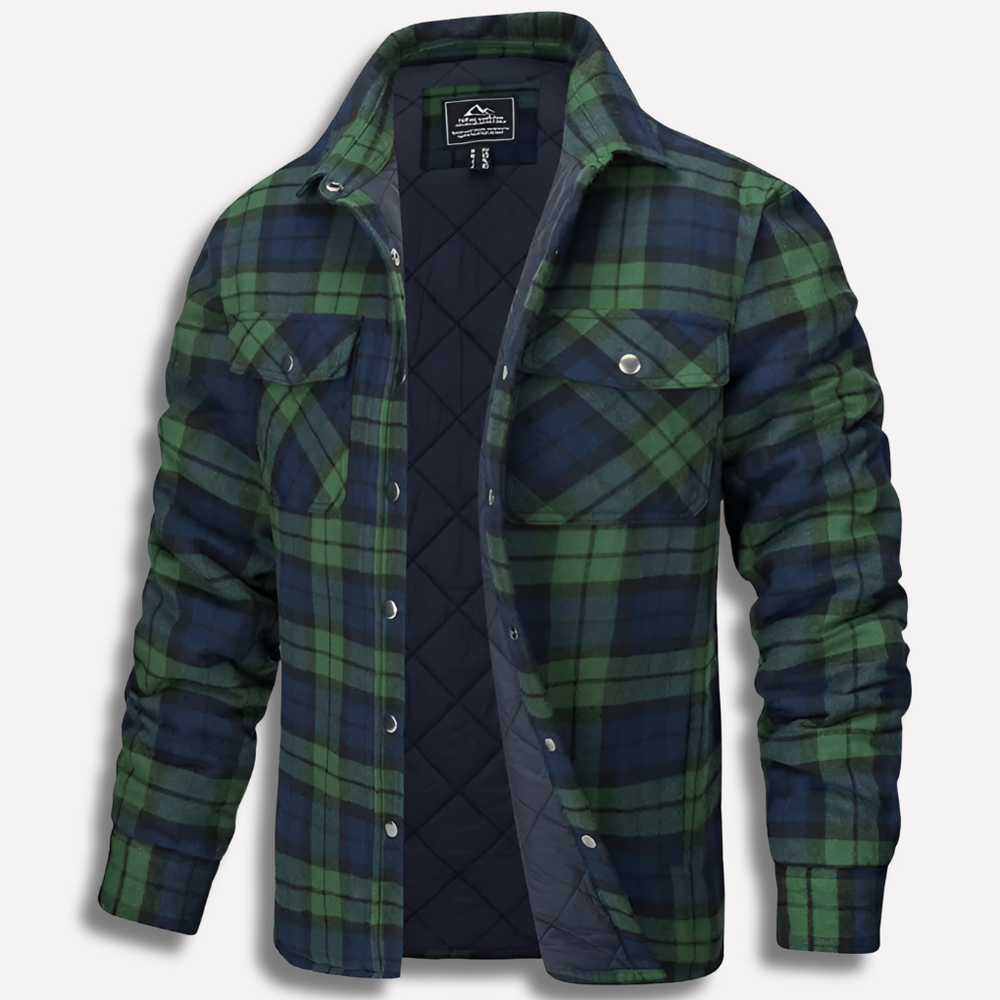 Enhanced Product Title: "Davy Men's Insulated Plaid Flannel Shirt Jacket - Warm & Stylish Outdoor Layering" 

This title includes keywords that enhance searchability while clearly describing the product's features and benefits.