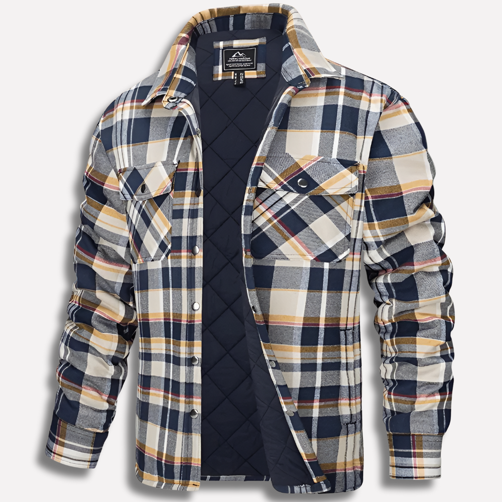 Enhanced Product Title: "Davy Men's Insulated Plaid Flannel Shirt Jacket - Warm & Stylish Outdoor Layering" 

This title includes keywords that enhance searchability while clearly describing the product's features and benefits.