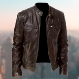 Essential Men's Racer Jacket - Stylish & Durable Motorcycle Jacket for All Seasons