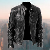 Essential Men's Racer Jacket - Stylish & Durable Motorcycle Jacket for All Seasons