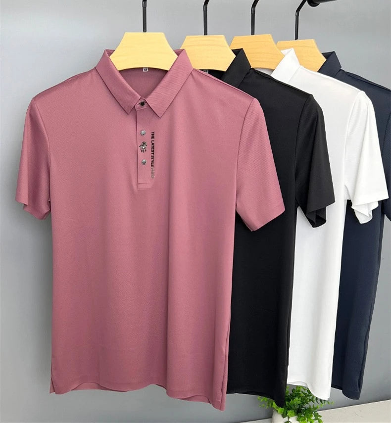 Men's Davy Breathable Embroidered Polo Shirt - Stylish & Comfortable Casual Wear