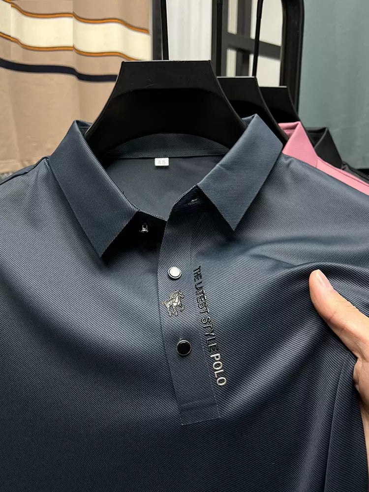Men's Davy Breathable Embroidered Polo Shirt - Stylish & Comfortable Casual Wear