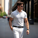 Men's Davy Breathable Embroidered Polo Shirt - Stylish & Comfortable Casual Wear