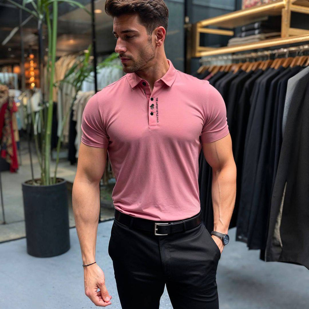 Men's Davy Breathable Embroidered Polo Shirt - Stylish & Comfortable Casual Wear