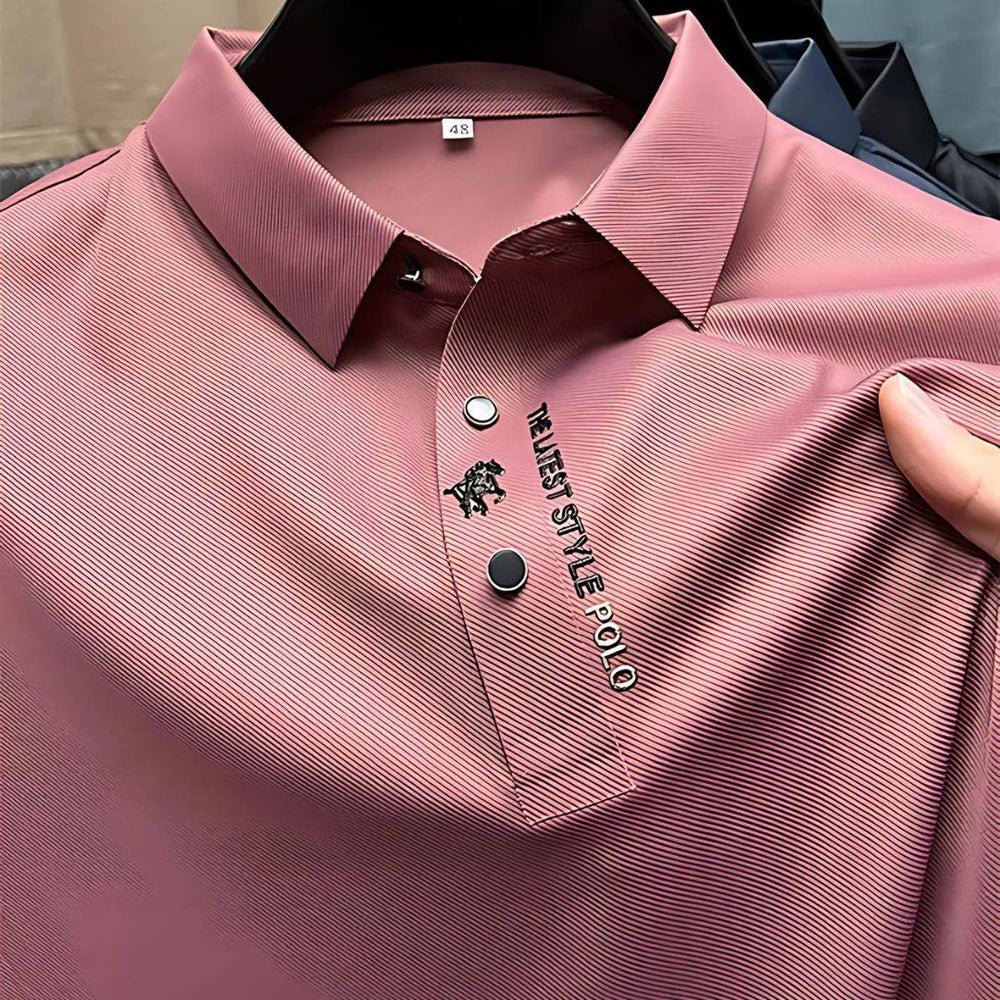 Men's Davy Breathable Embroidered Polo Shirt - Stylish & Comfortable Casual Wear