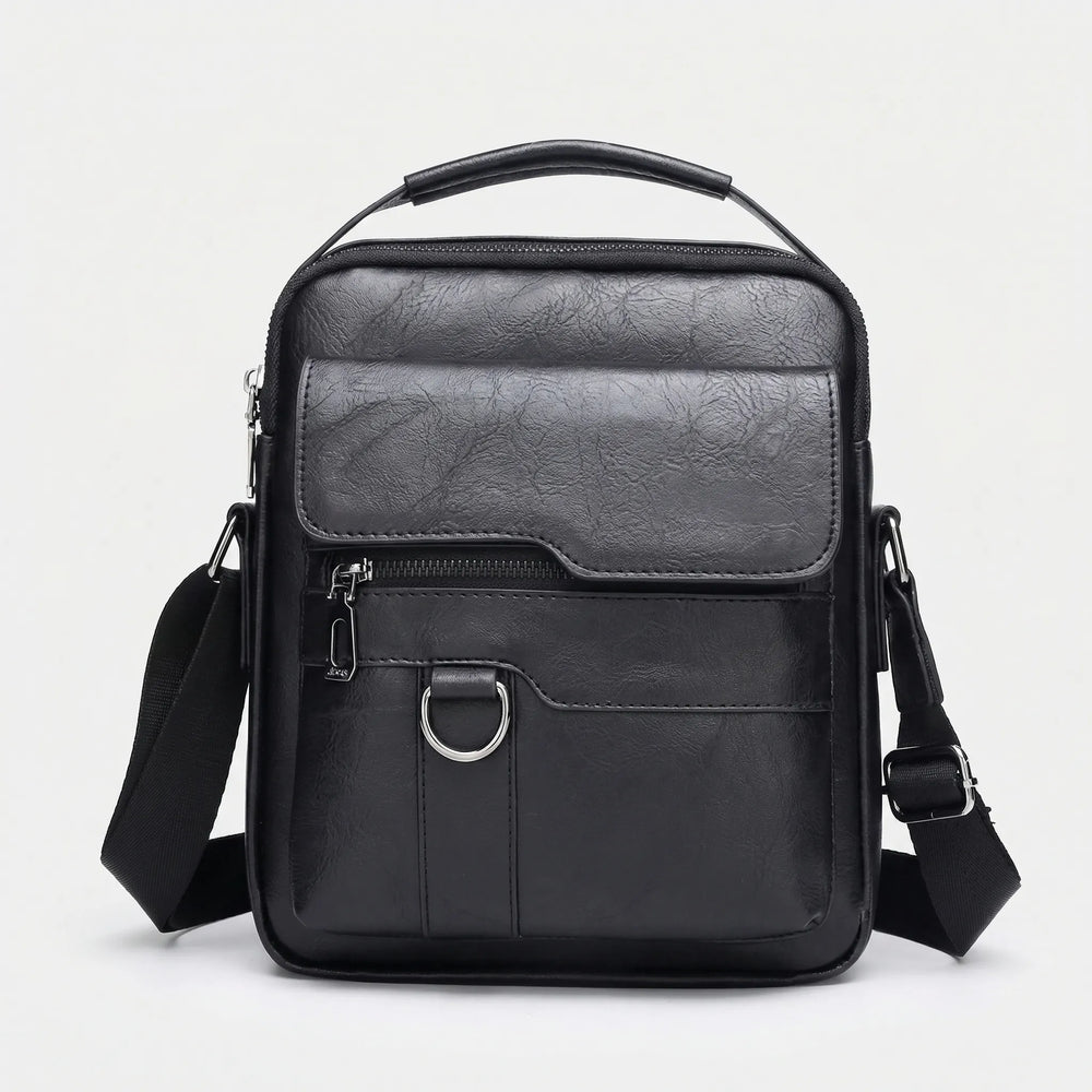 Davy Men's Stylish Shoulder Bag with Flap Pocket - Versatile, Durable, Perfect for Everyday Use