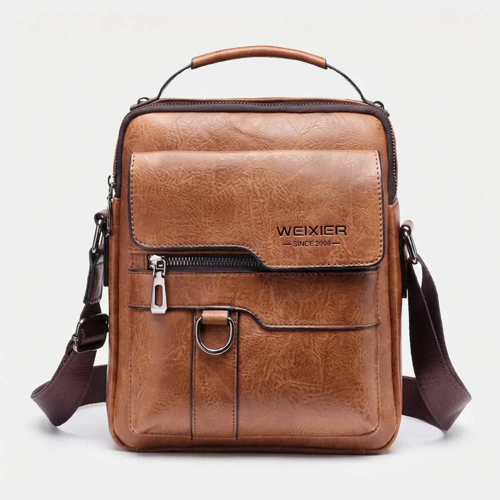 Davy Men's Stylish Shoulder Bag with Flap Pocket - Versatile, Durable, Perfect for Everyday Use