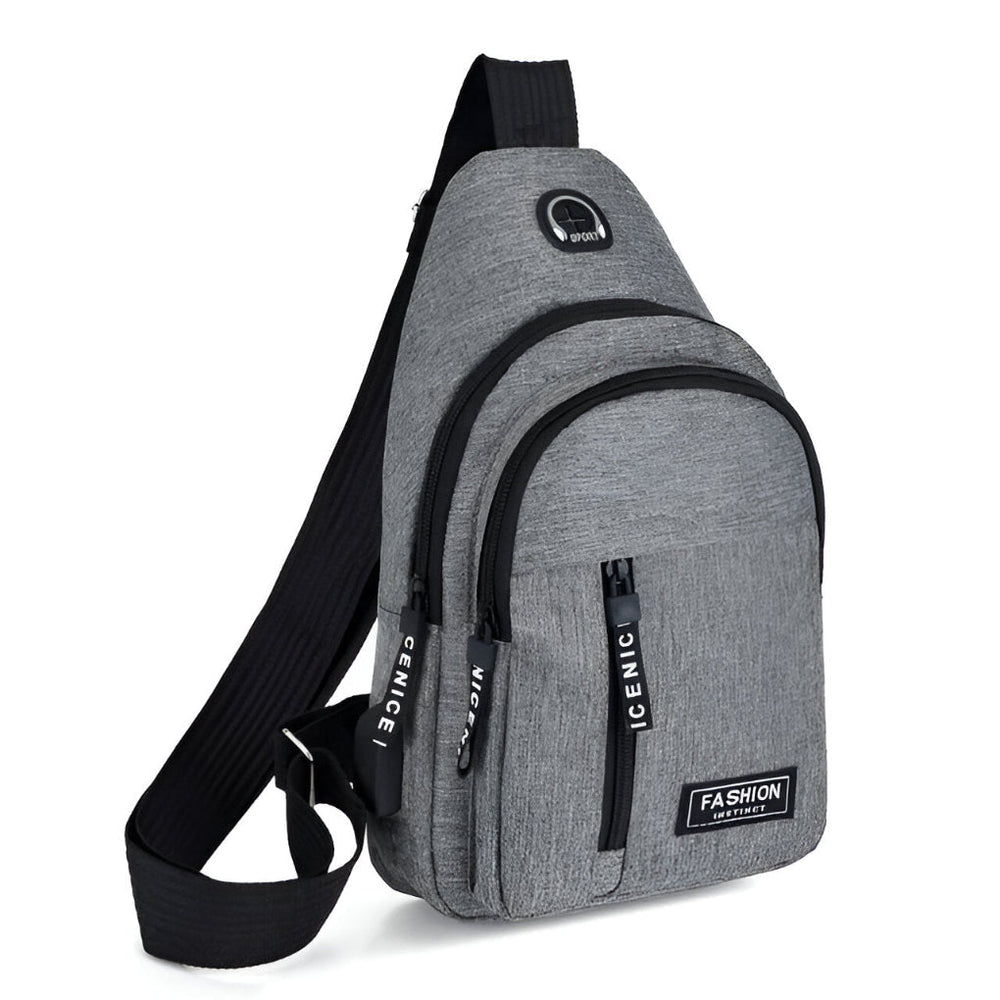 Davy Men's Sling Backpack - Versatile Multi-Compartment Design for Travel & Daily Use