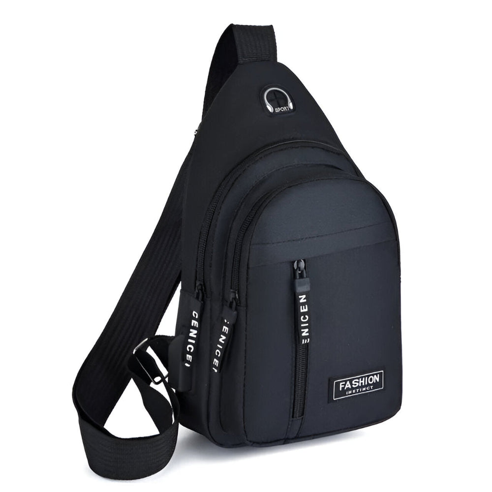 Davy Men's Sling Backpack - Versatile Multi-Compartment Design for Travel & Daily Use