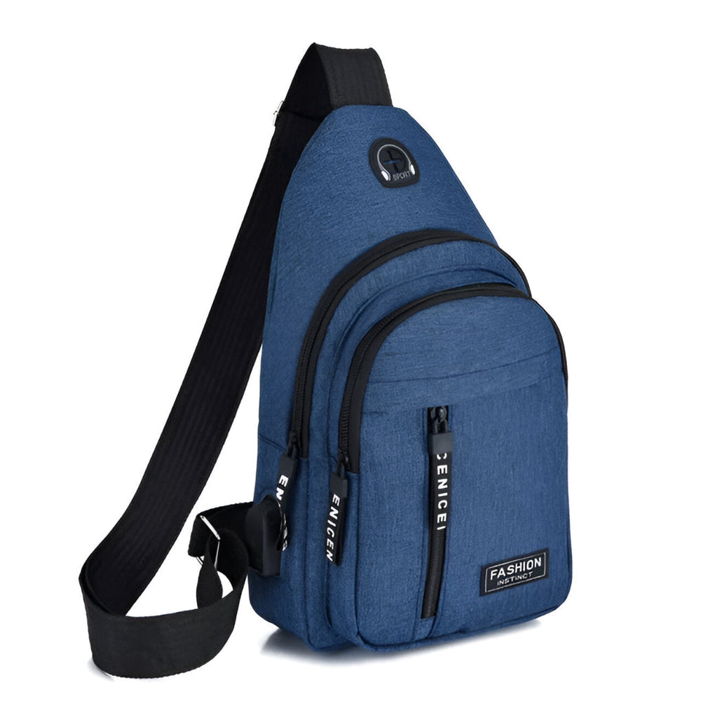 Davy Men's Sling Backpack - Versatile Multi-Compartment Design for Travel & Daily Use
