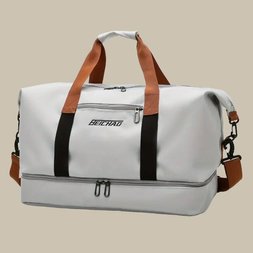 Davy Men's Travel Duffel Bag with Shoe Compartment - Durable, Stylish, and Spacious for Weekend Getaways
