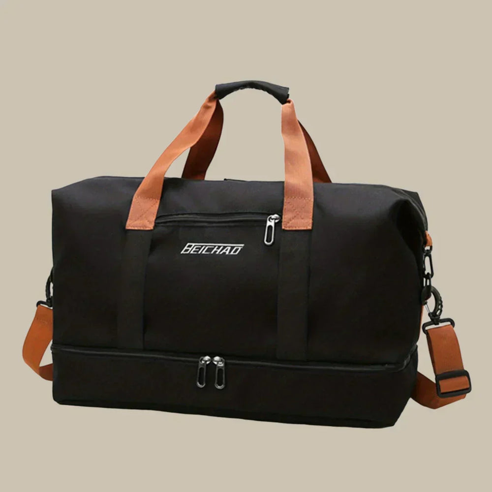 Davy Men's Travel Duffel Bag with Shoe Compartment - Durable, Stylish, and Spacious for Weekend Getaways