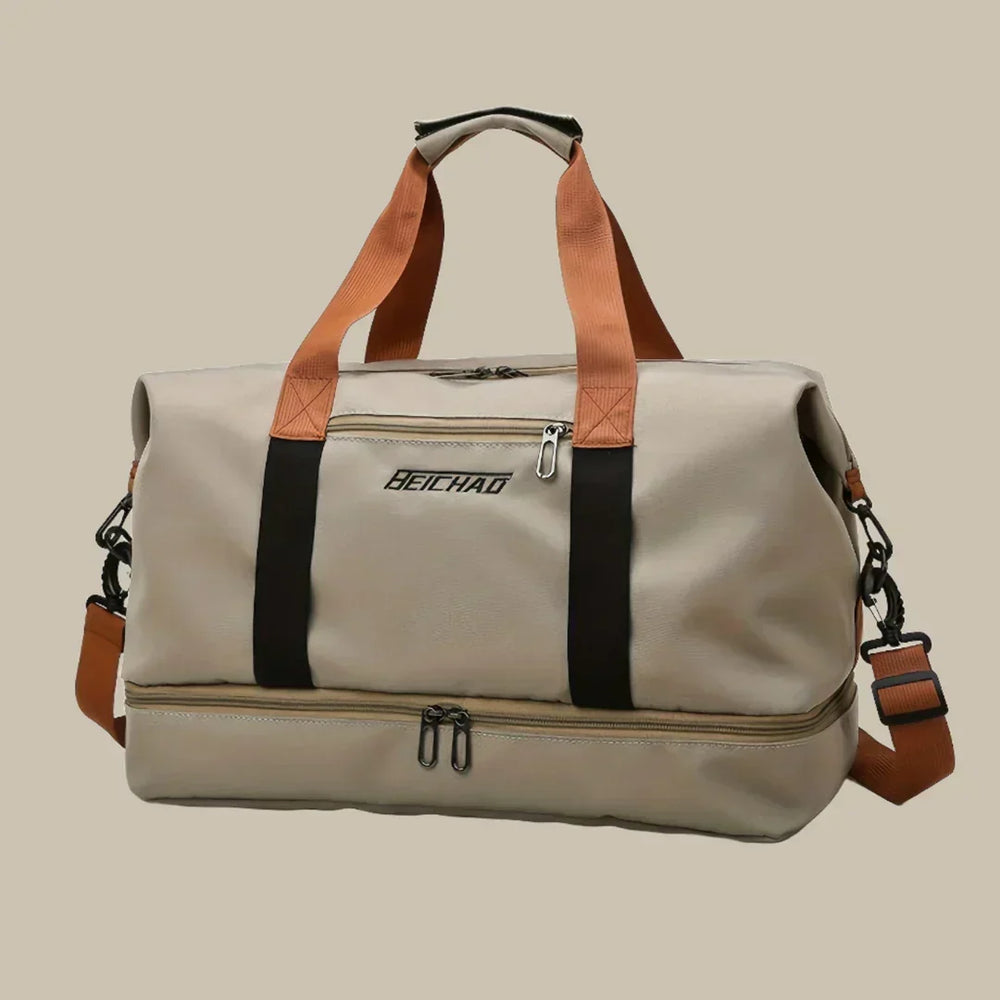 Davy Men's Travel Duffel Bag with Shoe Compartment - Durable, Stylish, and Spacious for Weekend Getaways