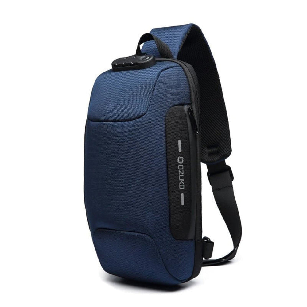 Davy Men's USB Crossbody Bag - Lockable Design for Secure Travel & Daily Use
