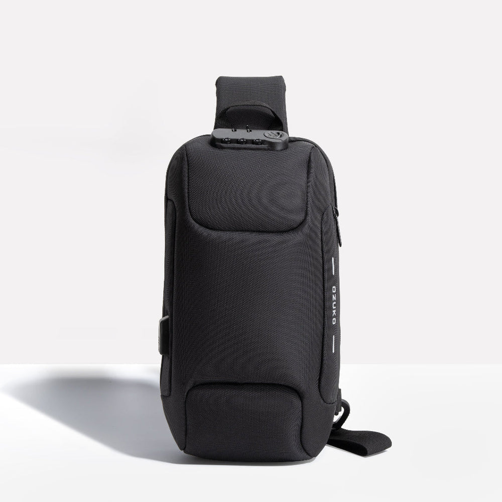 Davy Men's USB Crossbody Bag - Lockable Design for Secure Travel & Daily Use