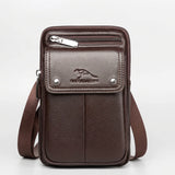 Davy Men's Vertical Crossbody Bag - Stylish Flap Pocket Design for Everyday Use