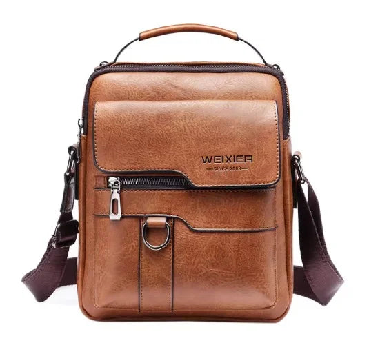 Davy Men's Vertical Crossbody Messenger Bag - Stylish & Functional Travel Satchel for Everyday Use