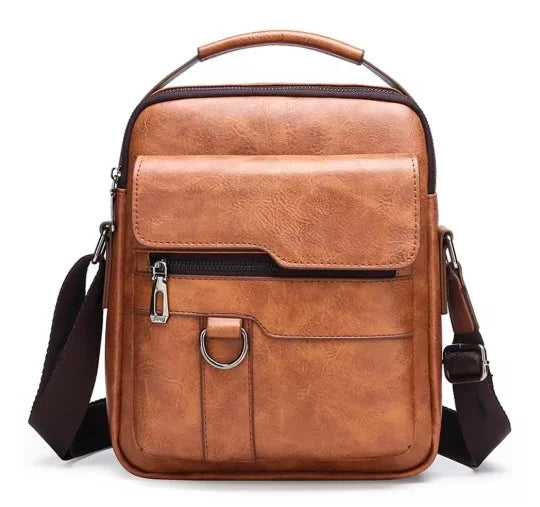 Davy Men's Vertical Crossbody Messenger Bag - Stylish & Functional Travel Satchel for Everyday Use