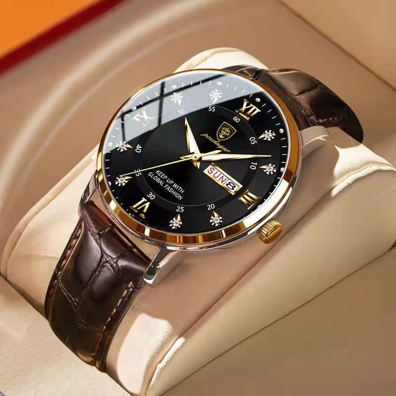 Enhanced Product Title: **Davy Men's Steel Water-Resistant Watch | Luminous Display | Durable & Stylish Timepiece** 

This title includes relevant keywords while emphasizing the product's key features, making it more appealing for Google Shopping.