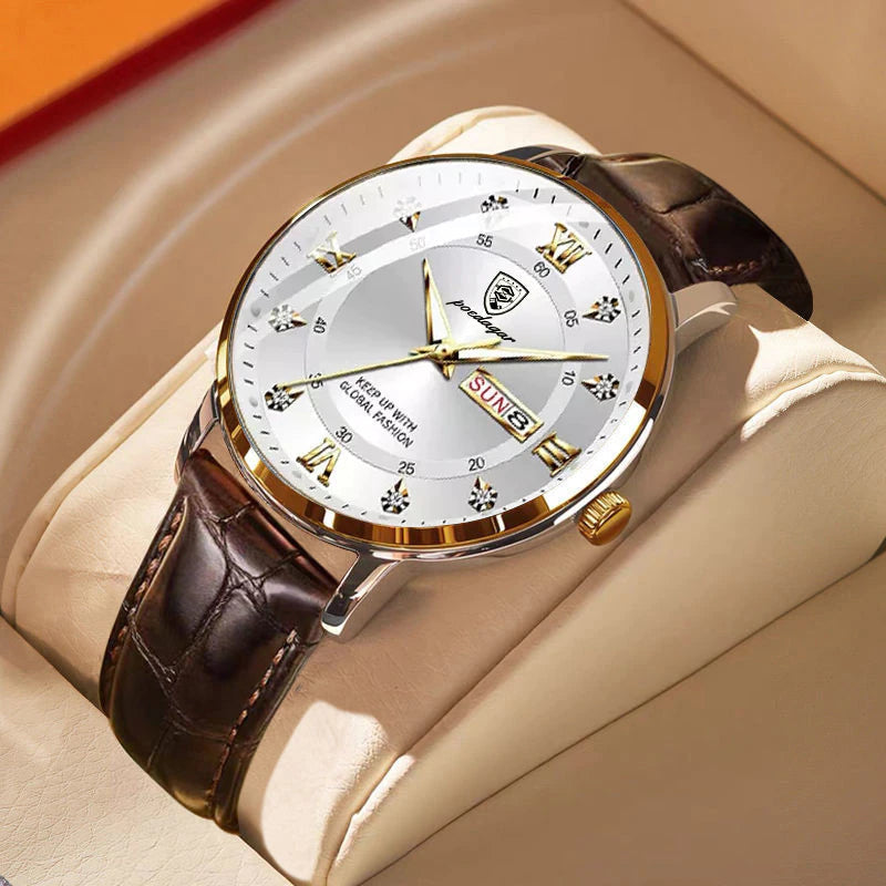 Enhanced Product Title: **Davy Men's Steel Water-Resistant Watch | Luminous Display | Durable & Stylish Timepiece** 

This title includes relevant keywords while emphasizing the product's key features, making it more appealing for Google Shopping.