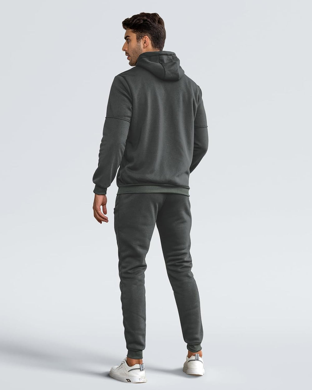 Men's Comfortable Performance Zip-Up Hoodie & Jogger Set - Stylish Activewear for Gym & Casual Wear