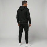 Men's Comfortable Performance Zip-Up Hoodie & Jogger Set - Stylish Activewear for Gym & Casual Wear