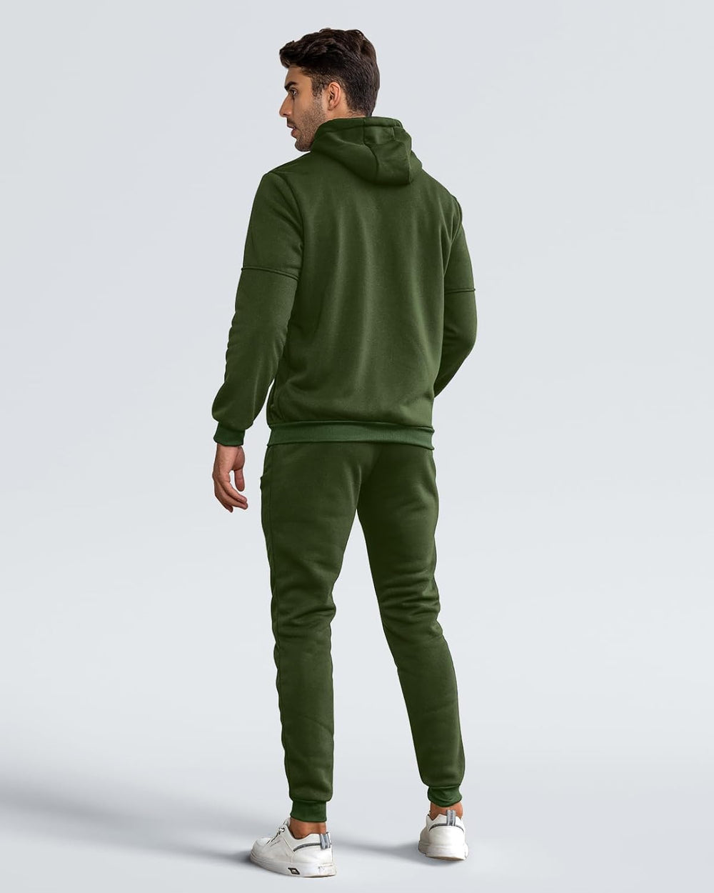 Men's Comfortable Performance Zip-Up Hoodie & Jogger Set - Stylish Activewear for Gym & Casual Wear