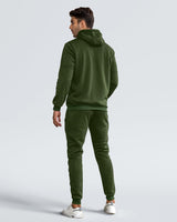 Men's Comfortable Performance Zip-Up Hoodie & Jogger Set - Stylish Activewear for Gym & Casual Wear