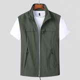 Men's Lightweight Zip-Up Vest - Breathable Outdoor Jacket for Active Lifestyle | Perfect for Layering & Casual Wear