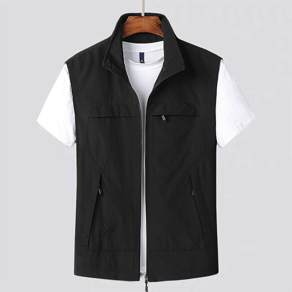 Men's Lightweight Zip-Up Vest - Breathable Outdoor Jacket for Active Lifestyle | Perfect for Layering & Casual Wear